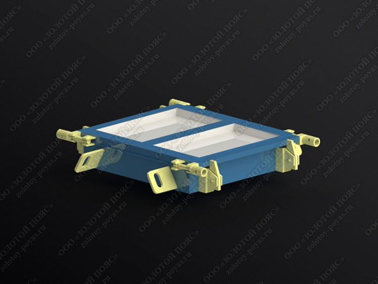 Металлоформа плиты лотка П1 на 2 формоместа закрытая