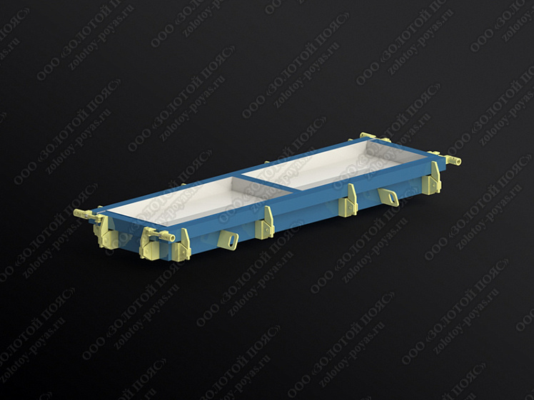 Металлоформа плит ПТ 75.150.12 на 2 места закрытая