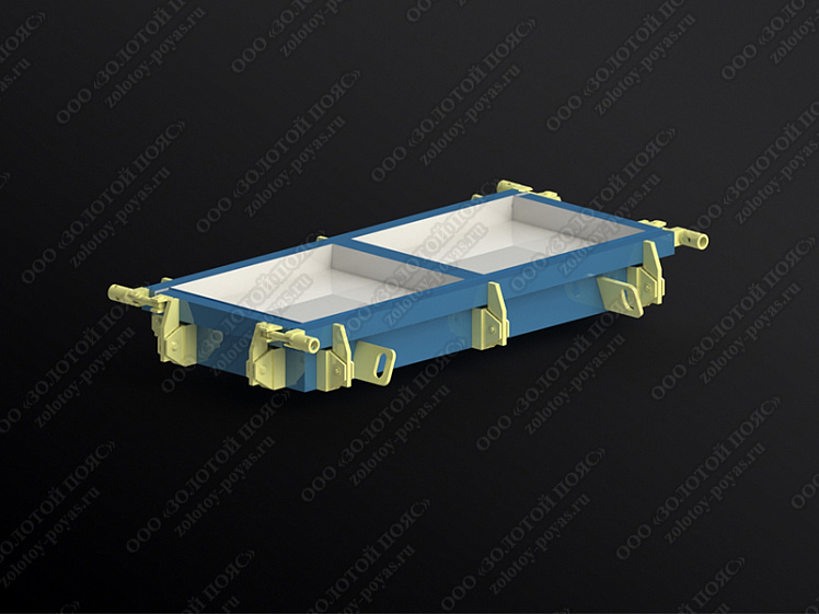 Металлоформа плит ПТ 75.90.10 на 2 места закрытая