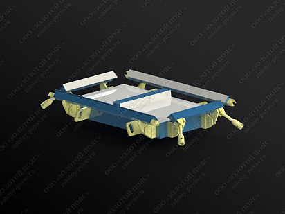 Металлоформа плит ПТ 75.60.8 на 2 места открытая