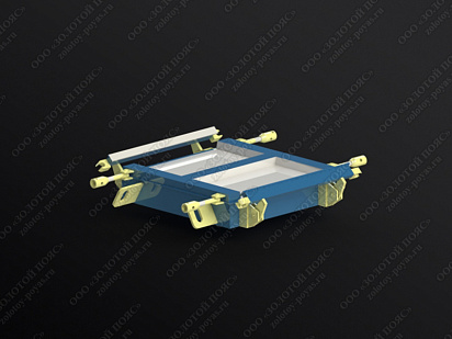 Металлоформа плиты лотка П1 на 2 формоместа открытая