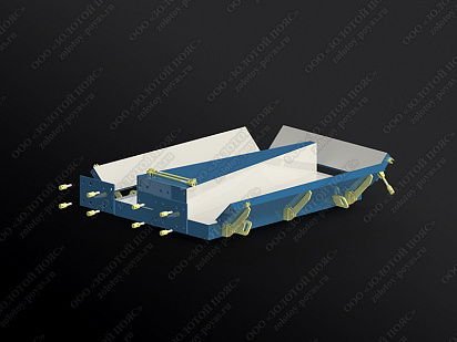 Металлоформа стоек К2,7-4Б на 2 места открытая