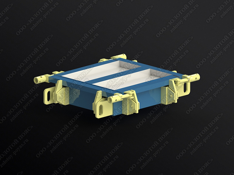 Металлоформа плит ПТ 75.30.6 на 2 места закрытая