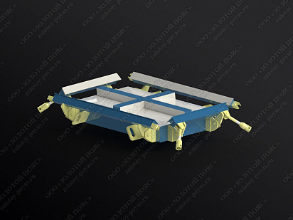 Металлоформа плит ПТ 36.60.8 на 4 места открытая